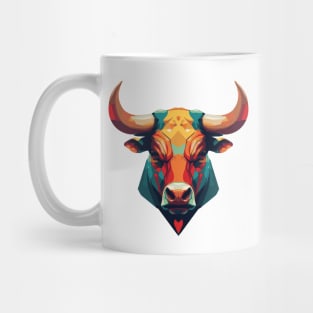 Bull head pop art portrait Mug